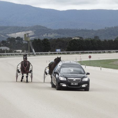 Bob Chishol Driving Around Yarra Glen Race Course